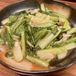 居酒屋 大ちゃん - 青菜炒め(小松菜チョイス、700円)