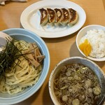 榮ラーメン - 餃子セット　つけ麺変更