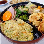 天津軒 - 2023年1月　中華定食（ライス→焼き飯）【税込1100+200円】