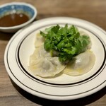 ビタミア - 羊肉水餃子黒酢醤油麹添え