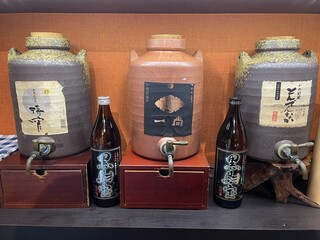 Kinzushi - 焼酎は米・芋・雑穀の３種類