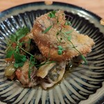 とんかつ 乃ぐち - 太刀魚のカツと牡蠣のアクアパッツァ