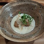 とんかつ 乃ぐち - TOKYO Xのバラ肉入りスープ