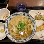 丸亀製麺 - おろししょうがを別皿に。