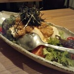 でんまる - 豆腐の坦々肉みそサラダ