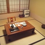 貝掛温泉 - 和室に案内されました。