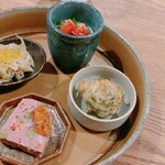 Rubo Meshi - アミューズ　新キャベツ　海苔　豆腐　黒毛和牛のパテ