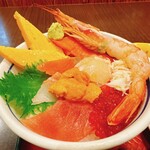Tsukiji Shokudou Genchan - 北海オホーツク丼（アップ）