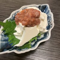 すし処 初音 - 酒盗とクリームチーズ