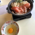 Ga-Den Resutoran Ningyouchou Imahan - 料理 4.ミニすき焼鍋 蓋オープン