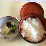 Ga-Den Resutoran Ningyouchou Imahan - 料理 5.お食事のご飯とお新香