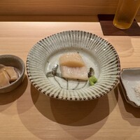 佐野鮨 - 帆立の肝と貝柱