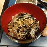 フクラ家 - 鯵のお茶漬け、お茶投入前