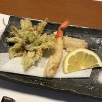蟹らく - 蟹と旬野菜の天麩羅