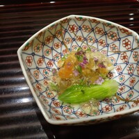和食 いいくら - 渡り蟹土佐酢ジュレ。