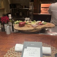 窯焼きステーキTAKIBI - 本日焚火でいただく食材です