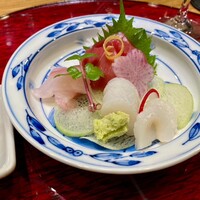 入谷鬼子母神門前のだや - 鮪、イカ、ハタのお刺身