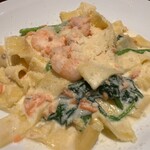 ヴィアデッラキエーザ - 海老のスモークサーモンのクリーム1480円(税込)