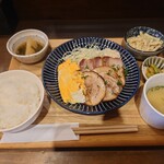江戸堀 焼豚食堂 - ミックス焼豚定食