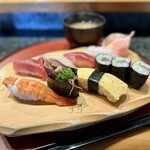 しほう田 - にぎり鮨ランチ…¥1,300円(税込)