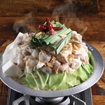 Hakata's famous offal hot Motsu-nabe (Offal hotpot)