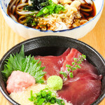Inaniwa udon and weekly rice bowl set