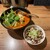 ジョニーヌードル - 料理写真:担々麺54号&チャーシューご飯。