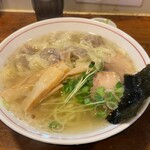 佐野ラ－メン たかの - 塩味ワンタンメン