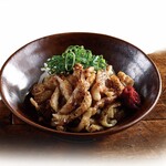 Grilled chicken skin with ponzu sauce