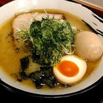 俺の中華たなか家 - 「肉中華辛味噌」+「Bonus味玉」をアップでパチリ♯