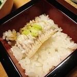 しのはら - 1月お凌ぎ　酢飯に鰻炙りを載せて