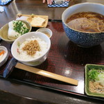 蕎麦処 みかわ - 奥久慈御膳　温かい蕎麦で