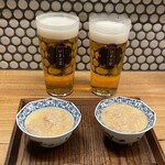 酒場 ひまり堂 - お通し　385円 (鶏そぼろの茶碗蒸し）