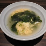 焼肉 清次郎 - ワカメ玉子スープ