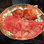 Yakiniku Oboro - 最初に出てくる盛り合わせ