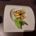 Ikesu Sousaku Chidori - 千彩ランチの肉料理（鳥の天ぷらかな？？）
