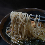 峠の蕎麦 - かけそば＠税込390円、ゲソ天＠税込210円