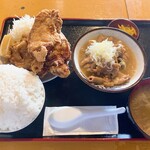 大衆食堂・昭和レトロ居酒屋 わっしょい - ダブル定食　1,200円