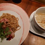 Gion Duck Noodles - つけ麺ベリーソース並♪