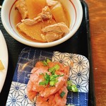 Tarafukuchan - 鶏煮物とねぎとろ