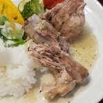 キッチン ブルー グローブ - 骨を外します