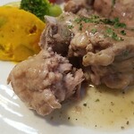 キッチン ブルー グローブ - 軽くカット