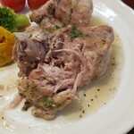 キッチン ブルー グローブ - 骨から外すとホロホロに崩れます