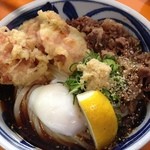 空飛ぶうどん やまぶき家 - 鶏天肉ぶっかけ