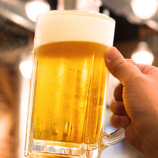 感動ジンギスカンにはキンキンの1リットル樽生ビールでしょ！