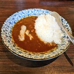 らーめん真太 - セットの鶏出汁ミニカレー。