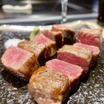 Teppanyaki Asahi - 黒毛和牛ステーキ（シャトーブリアン/サーロイン）