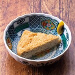 Teikyo Mountain specialty: triangular fried tofu