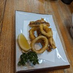秋田乃瀧 - イカの唐揚げ。