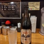 上尾らぁめん - 瓶ビール　600円